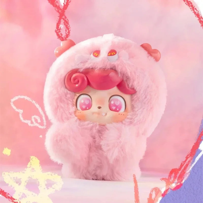 JOTOYS Q.KID Emotional Hairy Monsters Series Blind Box Mystery Box Dolls Kawaii Action Anime Figure Blind Box Toys Gift