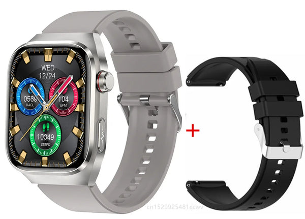 Men AMOLED Smart Watch TK16 Pro ECG Health Monitor SOS BT Calling AI Vocie Multi Sport Modes Fitness Tracking Smartwatch