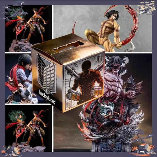 Attack on Titan Character Figure Blind Box – Mystery Collectible Gift Featuring Eren Yeager and Iconic Heroes