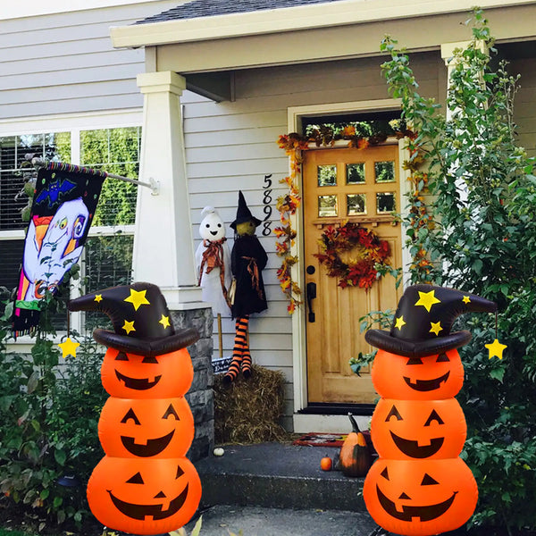 Halloween Inflatable Pumpkin Man Tumbler Decoration