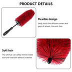 Nylon Car Wheel Cleaning Brush Non-Scratching Car Wash Super Brush Portable Detailing Brush Car Maintenance Cleaning Tools