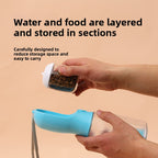 Portable Dog Water Bottle with Poop Bag Dispenser – 300ml & 600ml