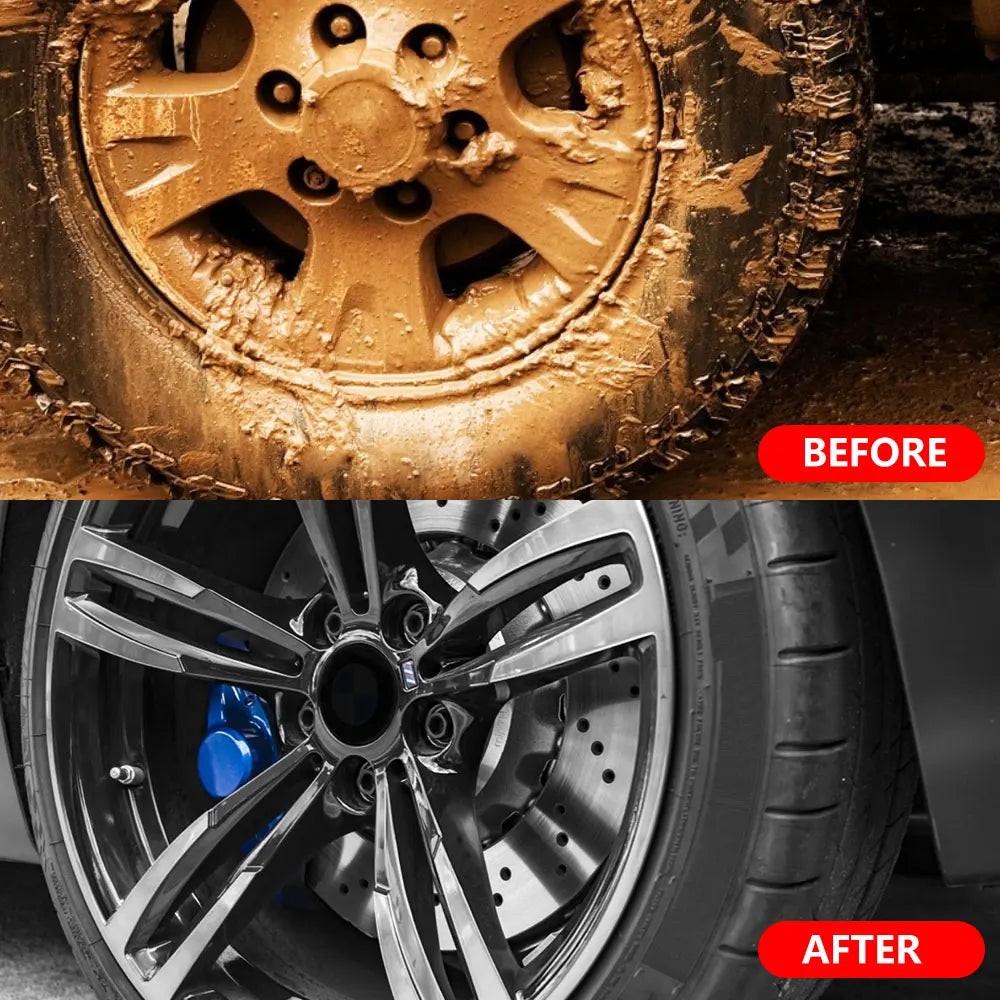 Nylon Car Wheel Cleaning Brush Non-Scratching Car Wash Super Brush Portable Detailing Brush Car Maintenance Cleaning Tools