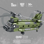 DIY Military Chinook Helicopter Building Blocks Toy