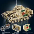 Military Building Blocks M2 Bradley Armored Vehicle Models