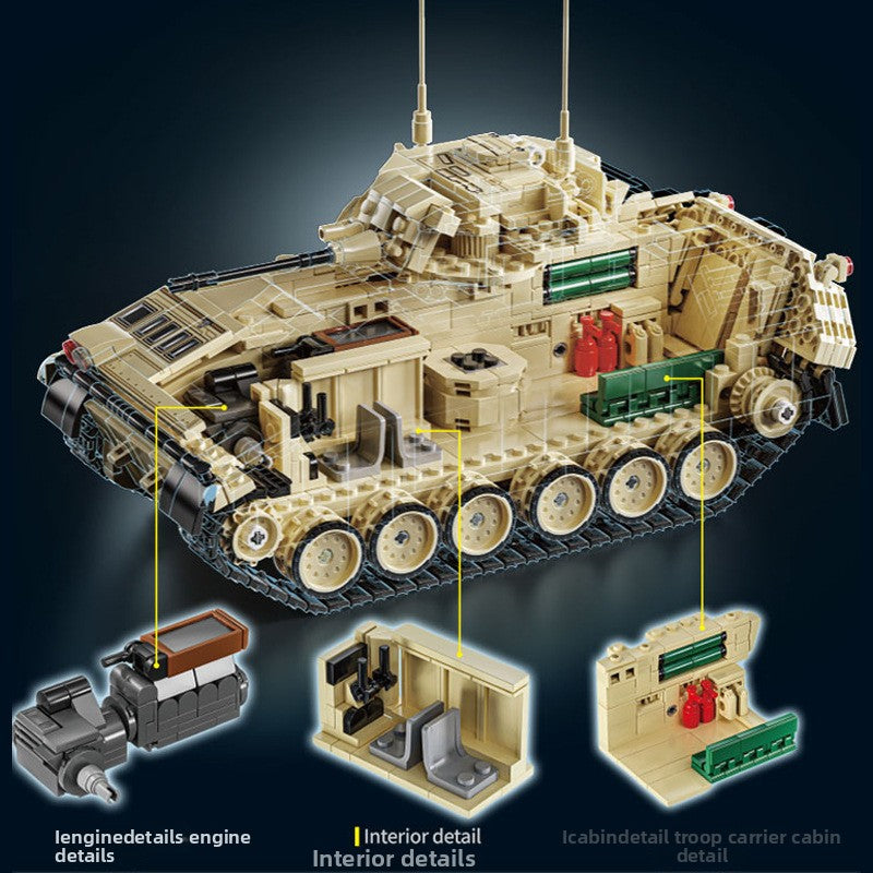 Military Building Blocks M2 Bradley Armored Vehicle Models