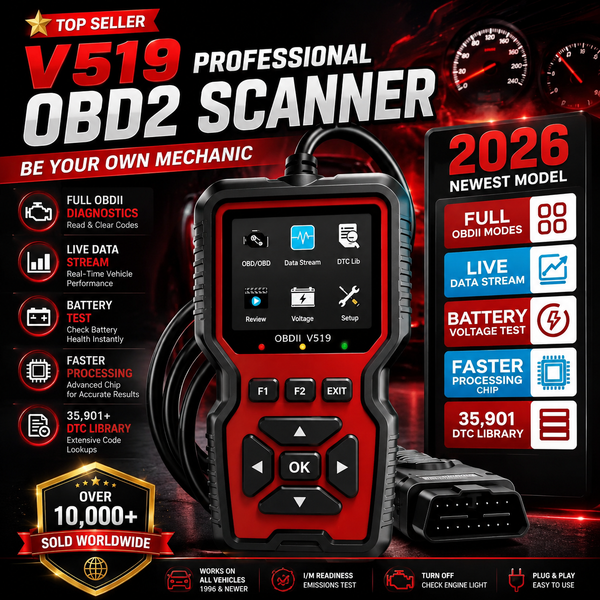 V519 Professional OBD2 Scanner – Be Your Own Mechanic