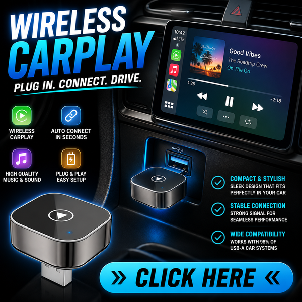 2026 Wireless CarPlay &  Android Auto Adapter