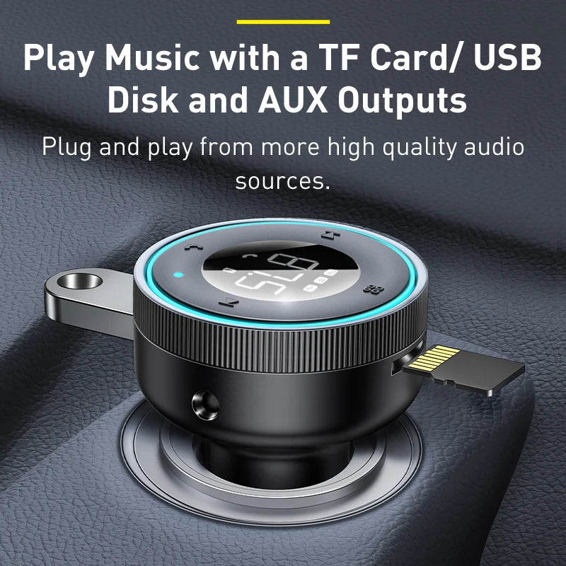 Baseus Bluetooth FM Transmitter & Dual Car Charger