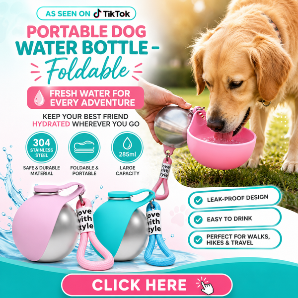 Portable Foldable Pet Water Bottle