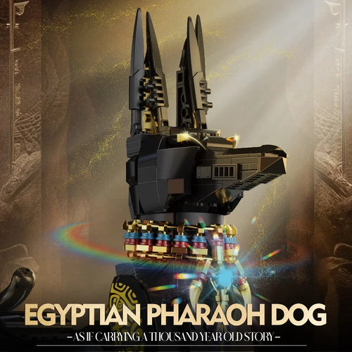 1208PCS Egyptian Anubis Building Blocks – 45cm Guardian Statue