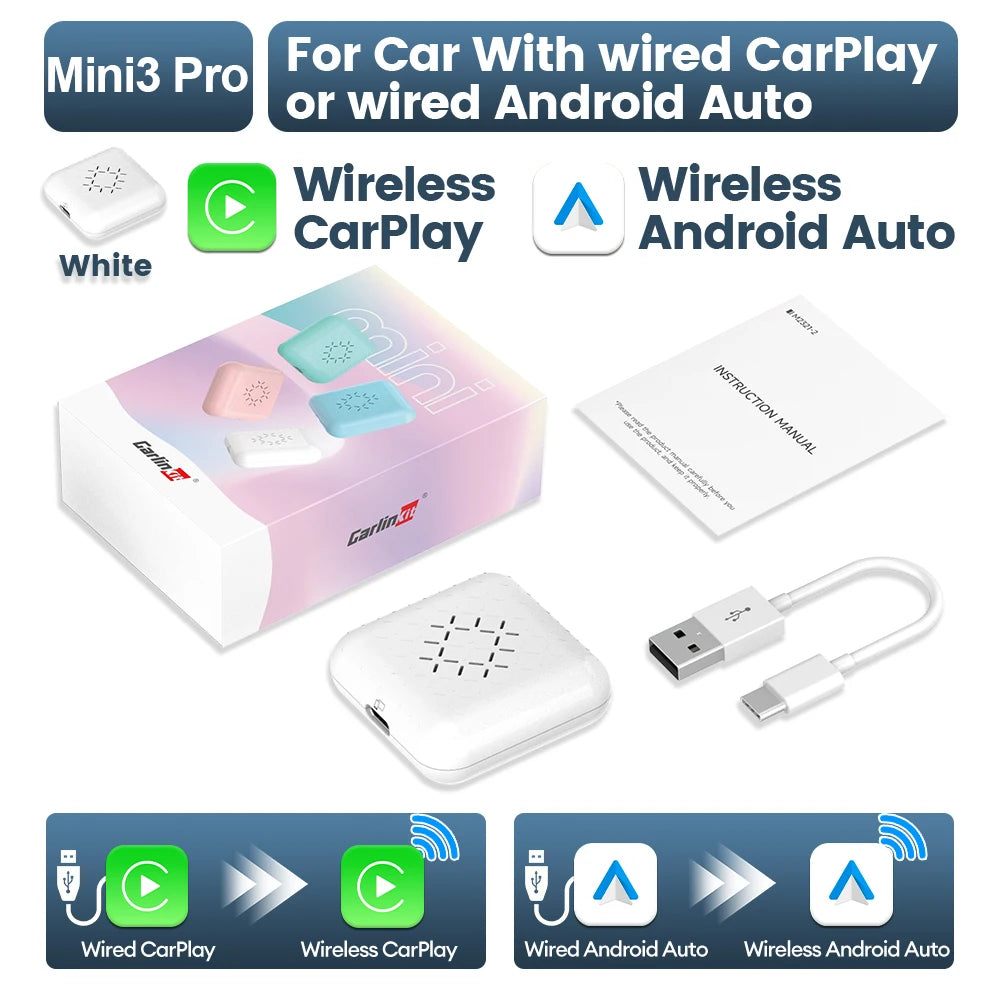 CarlinKit MINI 5 Wireless CarPlay Adapter