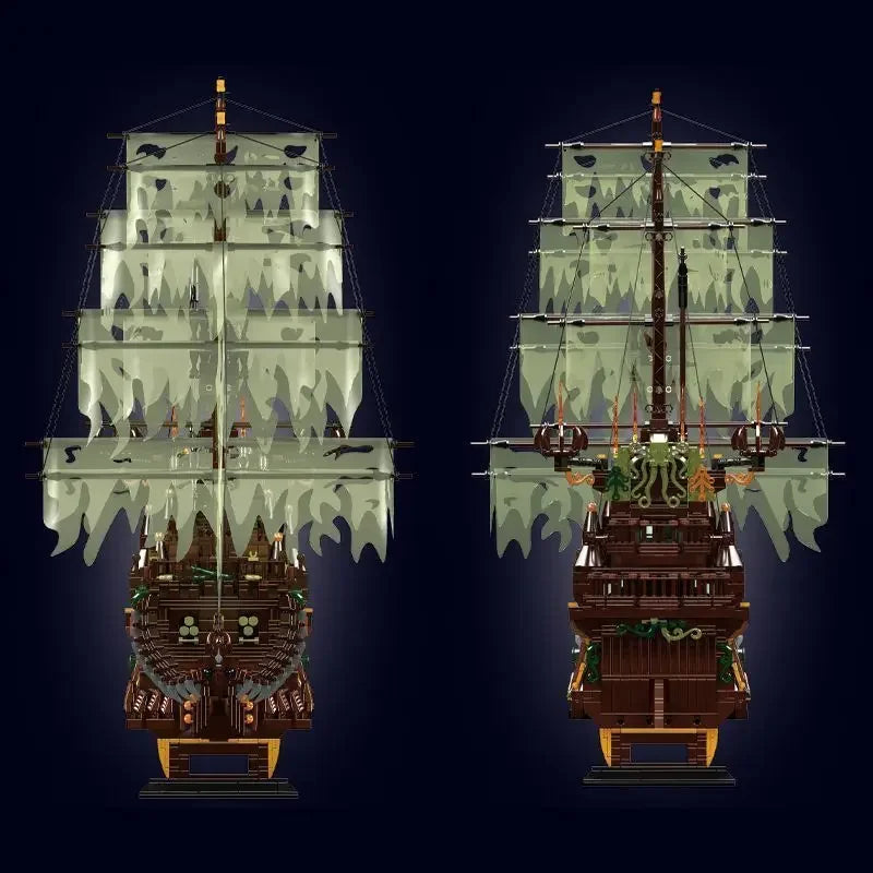 4,364 Pieces - Mould King Dutchman Ghost Pirate Ship Building Block Set