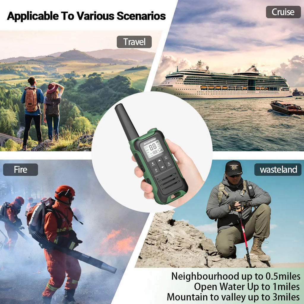 Baofeng F22 Walkie Talkie Twin Pack – Long Range PMR/FRS Two-Way Radios