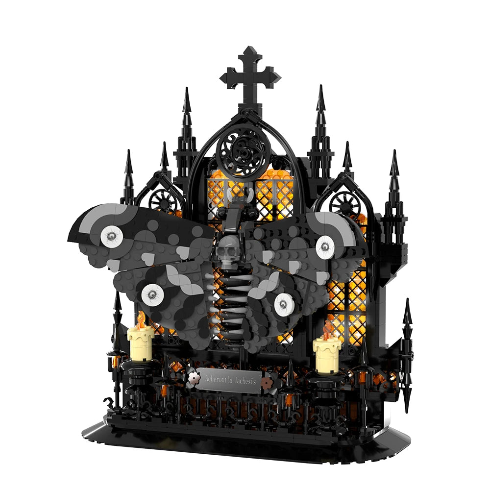 756PCS Gothic Death’s-Head Moth Building Set