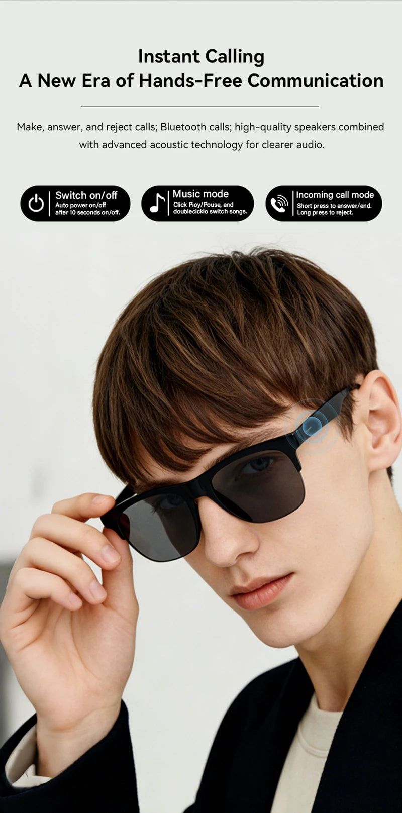 Lenovo D12 AI Smart Glasses – AI Translation & HD Camera