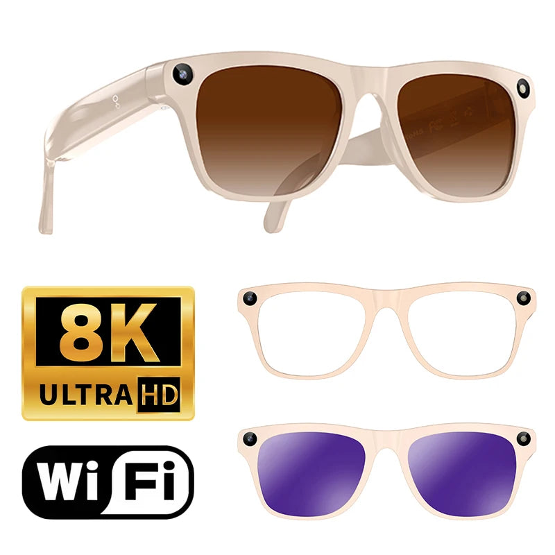 Lenovo AI Smart Glasses – 8MP Camera & AI Translation