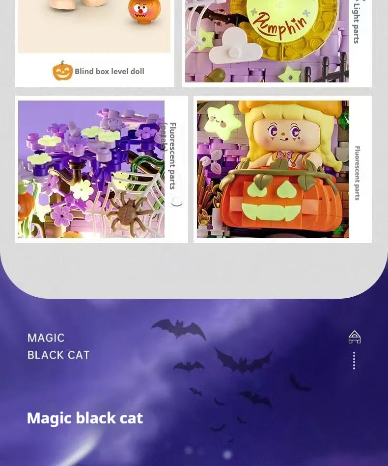 Halloween Horror Building Block Collection – Spooky MOC Display Sets