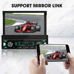 7" Retractable Wireless Android Auto Car Stereo – 1DIN MP5 Player