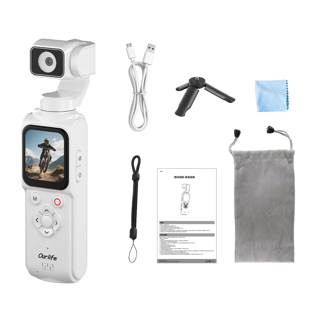 OURLIFE M105 4K AI Tracking Pocket Camera