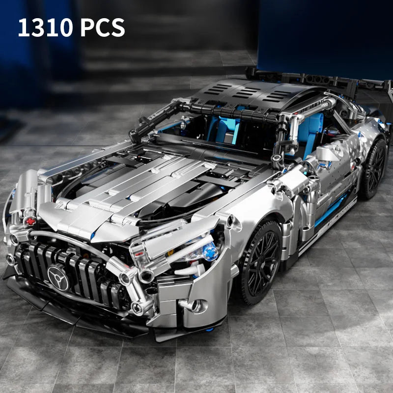 1:14 Scale Technical Racing Car Building Block Set – 1,310 Pieces