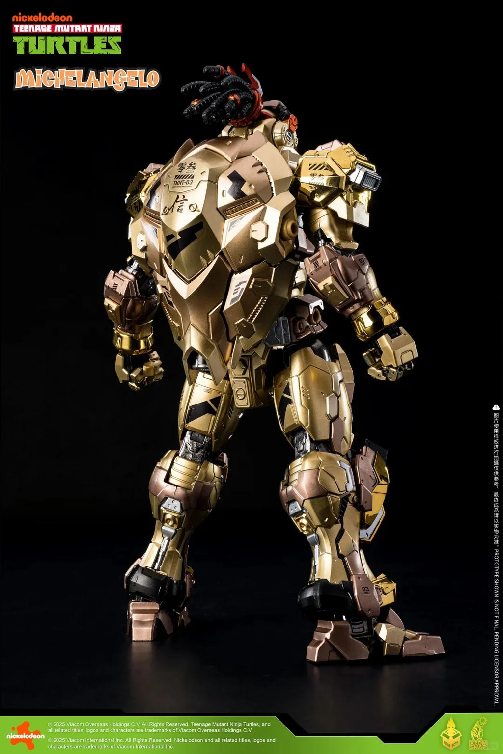 HEATBOYS Michelangelo Gold Shine Edition – Limited Edition Metal Mecha Collectible