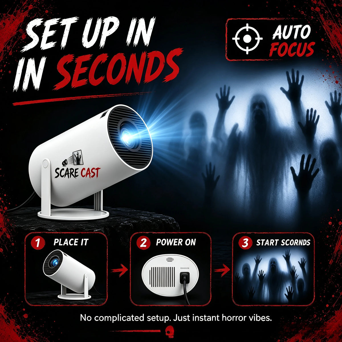 Scare Cast Multi-Purpose Smart Projector