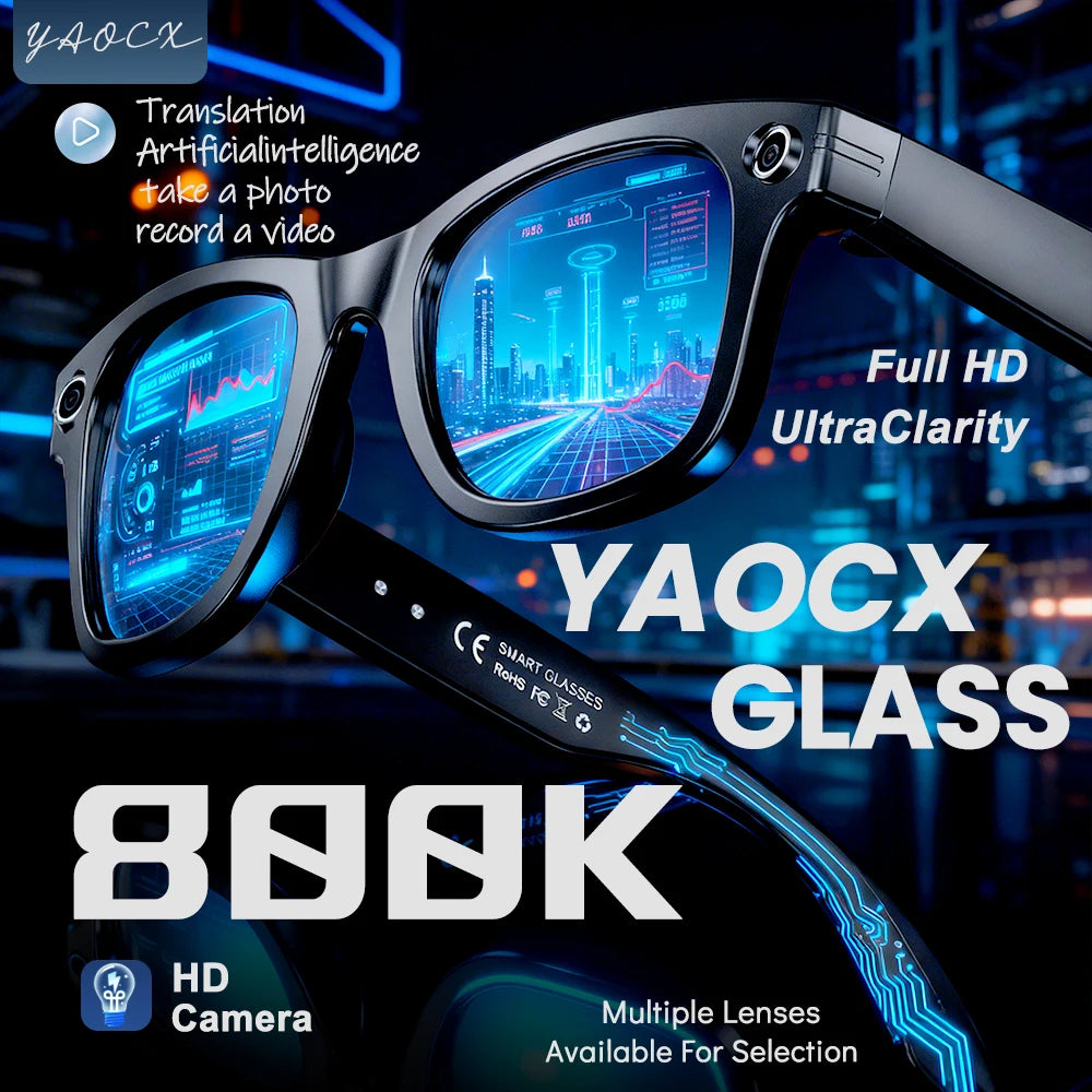 TOP SELLER - 2026 AI Smart Glasses – Live Translation, ChatGPT & HD Camera