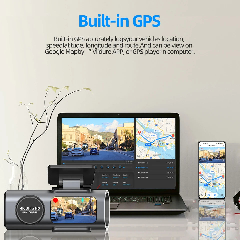 4K WiFi Dash Cam with Sony Sensor