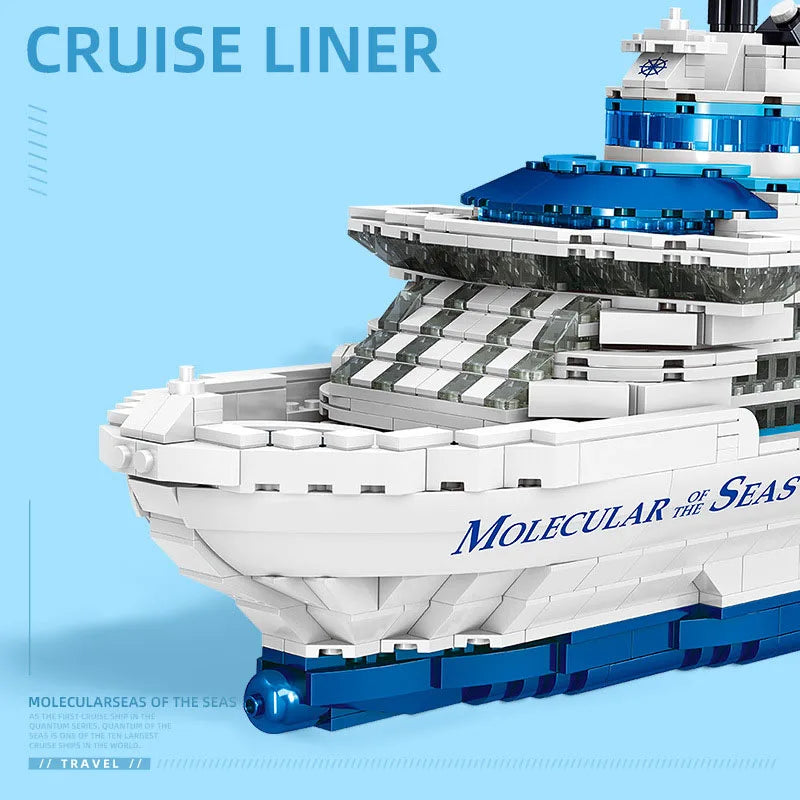 Cruise Liner Building Block Set – 2,428 Piece Mini Model