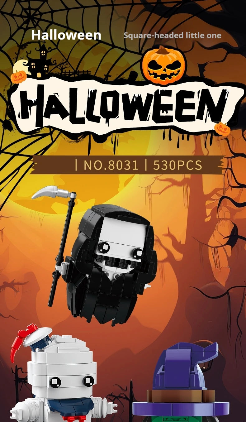 Halloween Horror Building Block Collection – Spooky MOC Display Sets