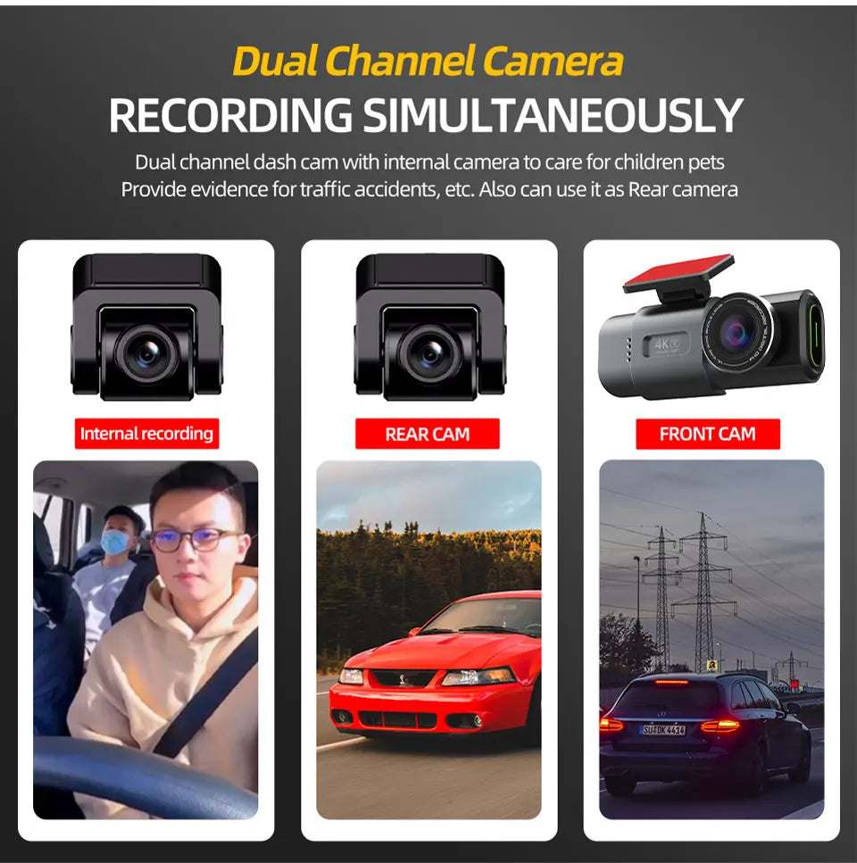 4K WiFi Dash Cam with Sony Sensor
