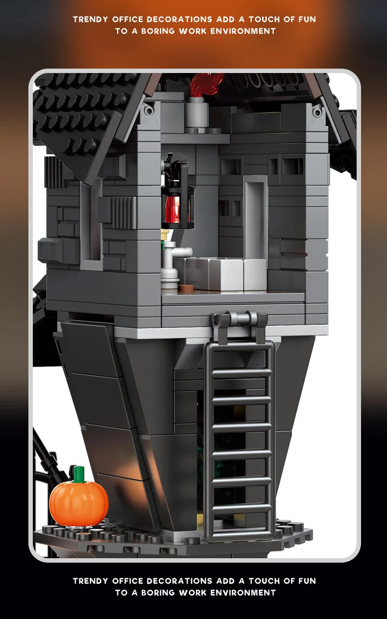 Nightmare-Inspired Haunted Mansion Building Block Collection – 581 Pieces