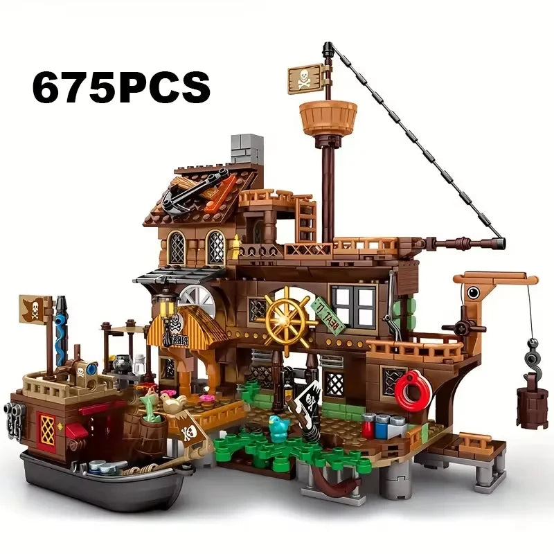 Medieval Pirate Island Fortress Building Blocks