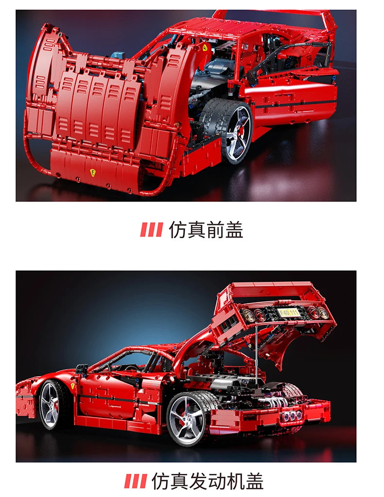 F40 Supercar Building Block Set – 4,026 Pieces