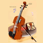 921 Pieces - Violin, Bow &amp; Display Stand Building Block Set