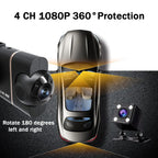 4-Camera 1080P WiFi Dash Cam