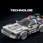 1:24 Classic Movie Time-Travel Racing Car Building Block Set – 405 Pieces