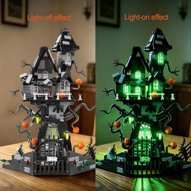 Nightmare-Inspired Haunted Mansion Building Block Collection – 581 Pieces