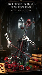 1,429 Pieces - Gothic Skeleton Cello Building Block Set