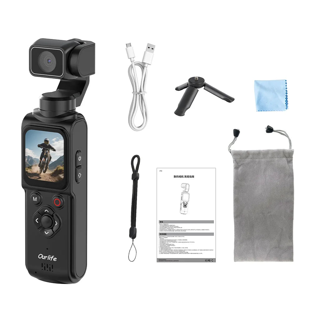 OURLIFE M105 4K AI Tracking Pocket Camera