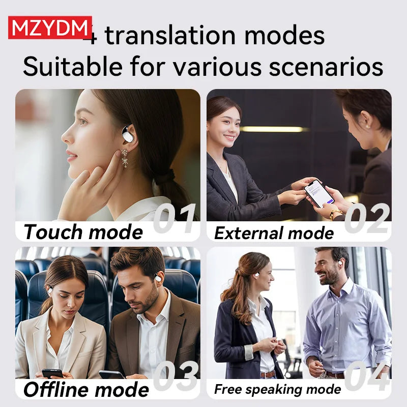 TOP SELLER - 3-in-1 AI Translator Earbuds – 144 Languages