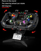Formula Racing Steering Wheel Building Block Collection – 800+ Pieces