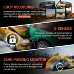 1080P WiFi Dual Dash Cam – Front + Interior