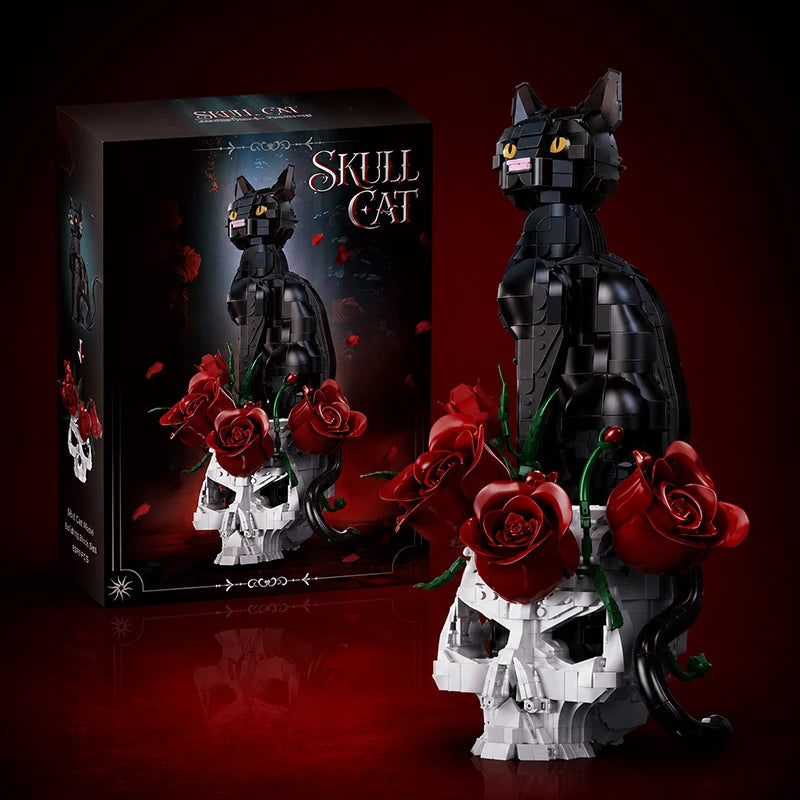 Gothic Black Cat Building Blocks – 1,576PCS