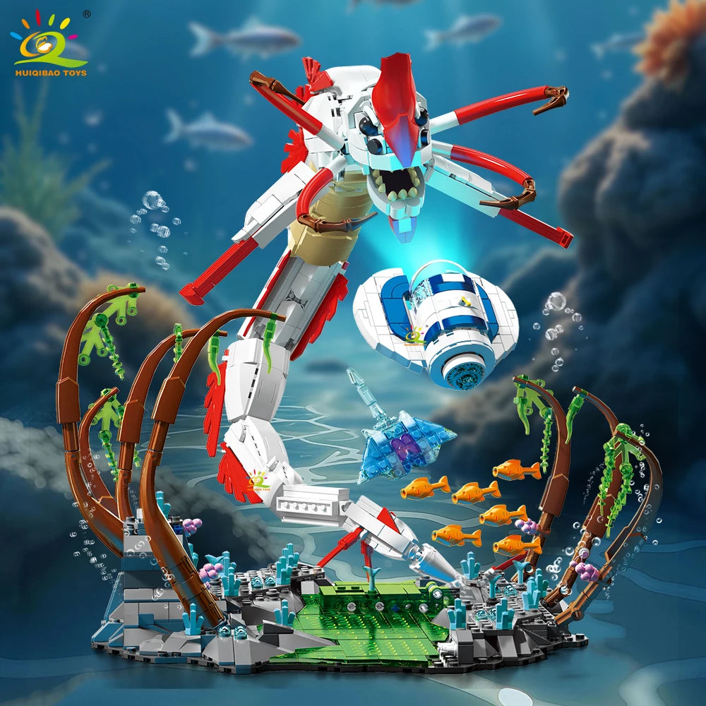 1,355PCS Deep Sea Death Monster Building Set