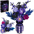 1218/822 PCS Dark Romance Gothic Bouquet Building Set – 2 Designs
