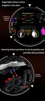 Formula Racing Steering Wheel Building Block Collection – 800+ Pieces