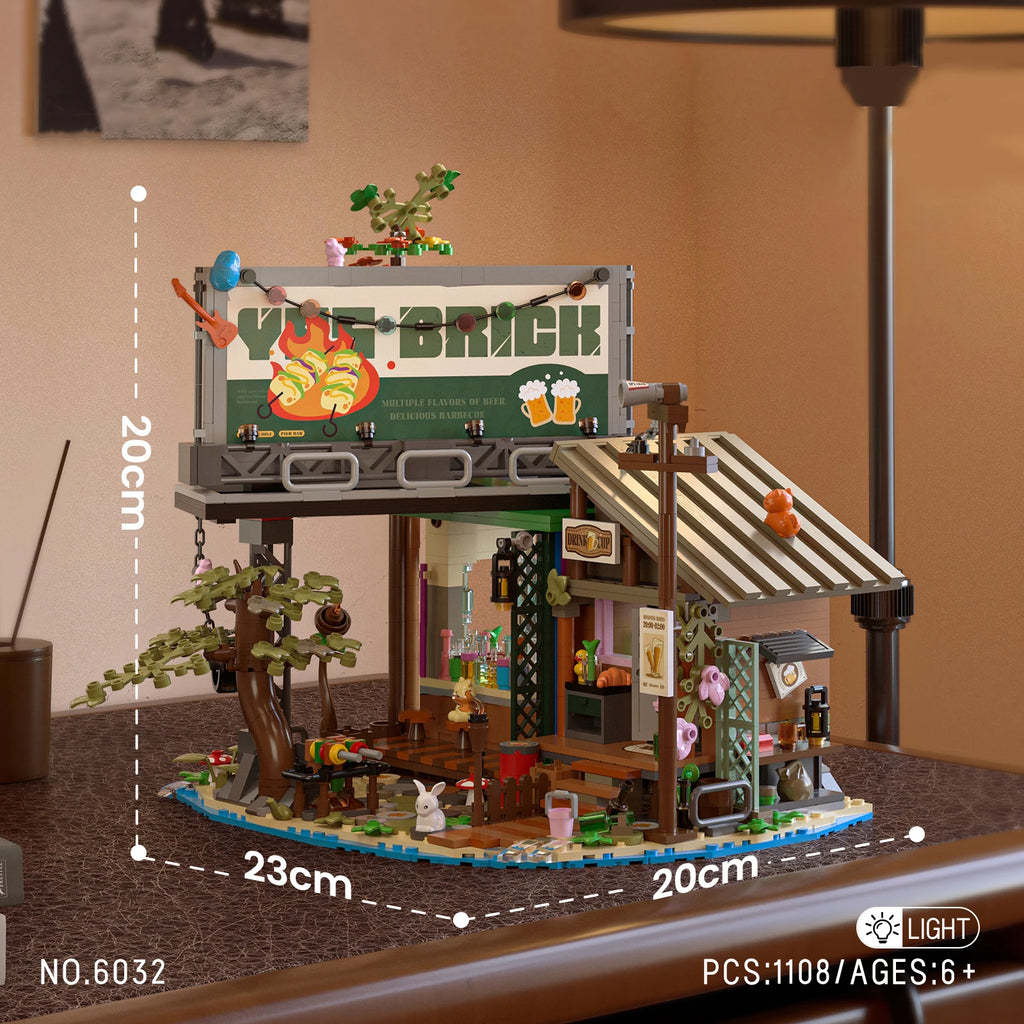 1,108 / 1,486PCS - Forest House LED Building Blocks