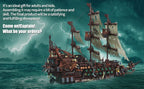 2,159 Pieces - LED Flying Dutchman Ghost Pirate Ship Building Block Set